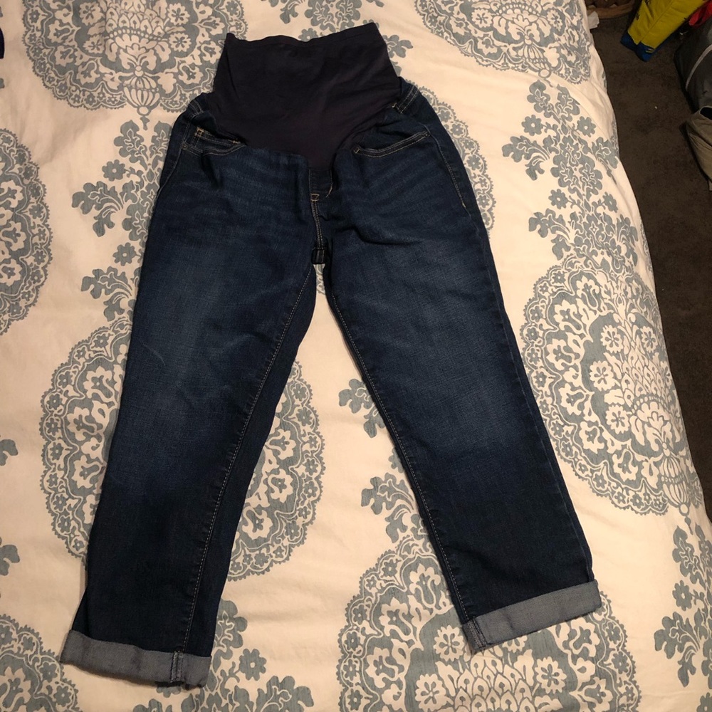 Maternity straight leg/skinny crops